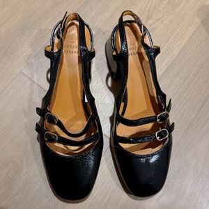 Sezane Paula Babies Black Varnish - Size 7